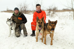 Šiauliečiai dalyvauja šunų kinkinių varžybose