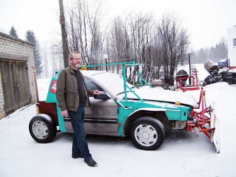 Kaip „Mitsubishi“ virto sniego valytuvu