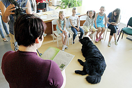 Kai į biblioteką ateina šuo