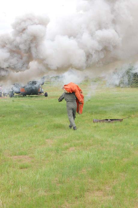 Pratybose imitavo orlaivio nelaimę