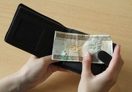 400 tūkstančių litų reikia minimalioms algoms didinti