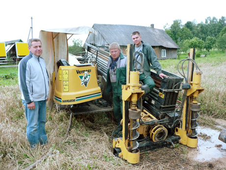 Užventyje tiesiamas vandentiekis