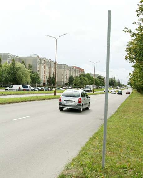 Sumažintas važiavimo greitis