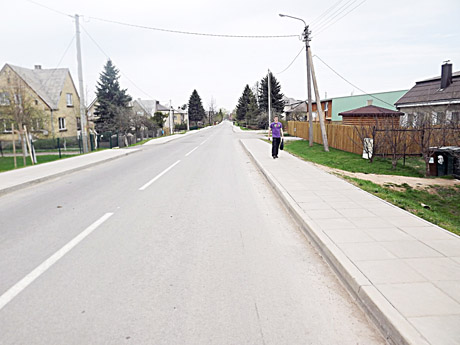 Miestelio gatvė labai pagražėjo