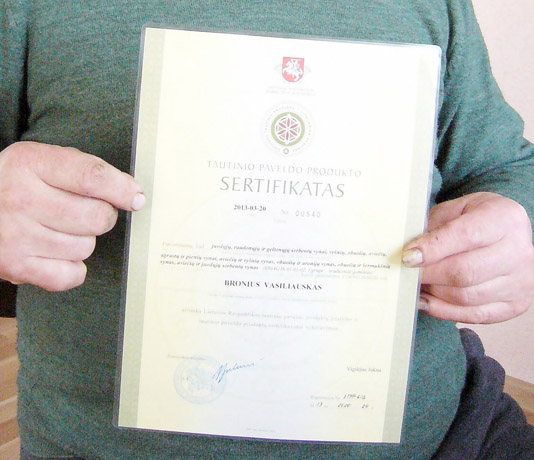 Žagariečio vynas  pripažintas tautinio paveldu