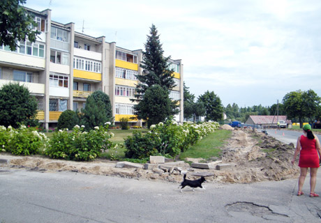 Kelmiškių kojos neklius už išsiklaipiusių plytelių