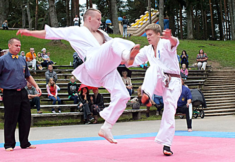 Karatistai 25-mečio šventę puošė suktukais