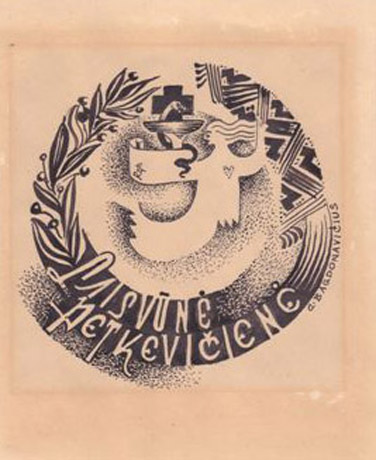 Atrasti nežinomi dailininko G. Bagdonavičiaus ekslibrisai