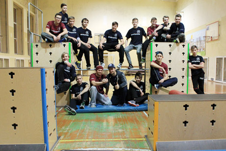 Parkūro technikos mokė svečias iš Vokietijos