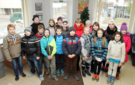 Redakcijoje apsilankė mokiniai iš Žagarės