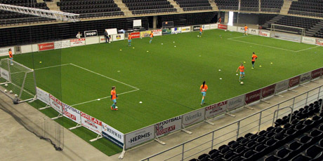 Futbolo turnyras vyks po arenos stogu